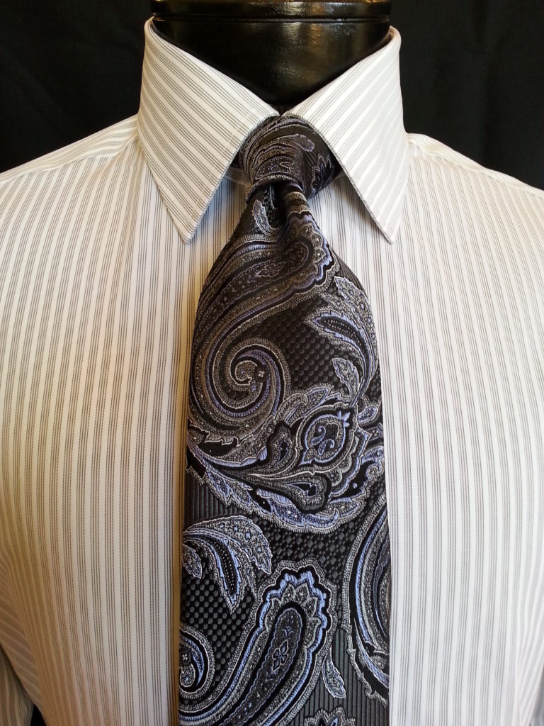 Matching paisley tie