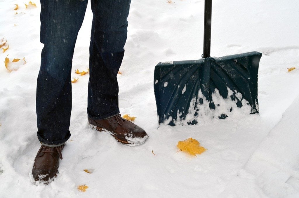 Cole Haan boots in snow