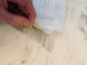 the layers of a suit canvas