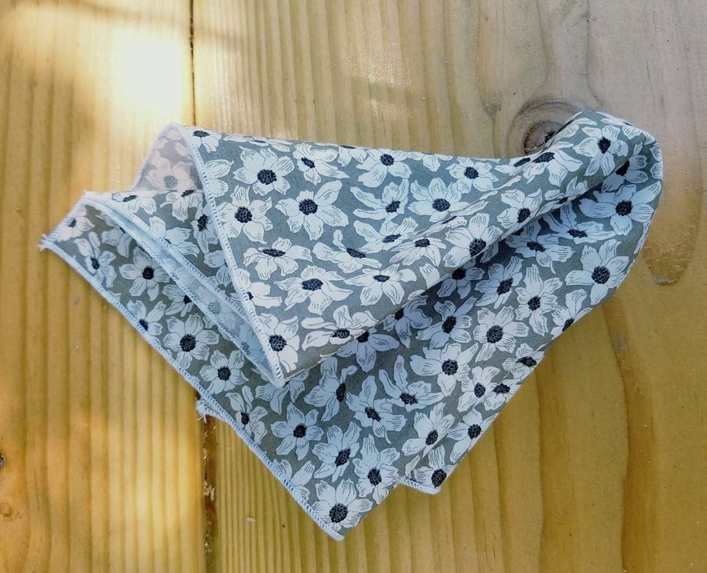 floral summer pocket squares