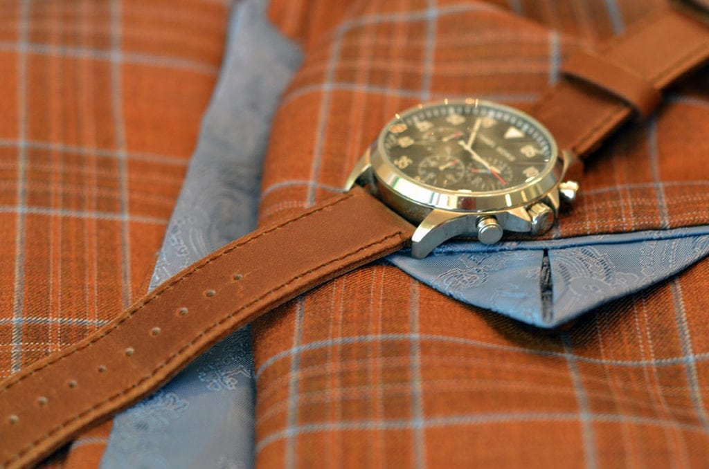 Matching the leather to your suit cloth
