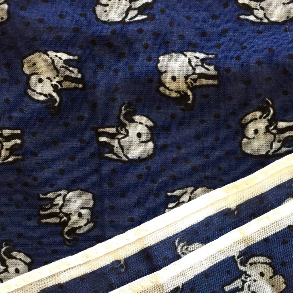 elephants pocket square