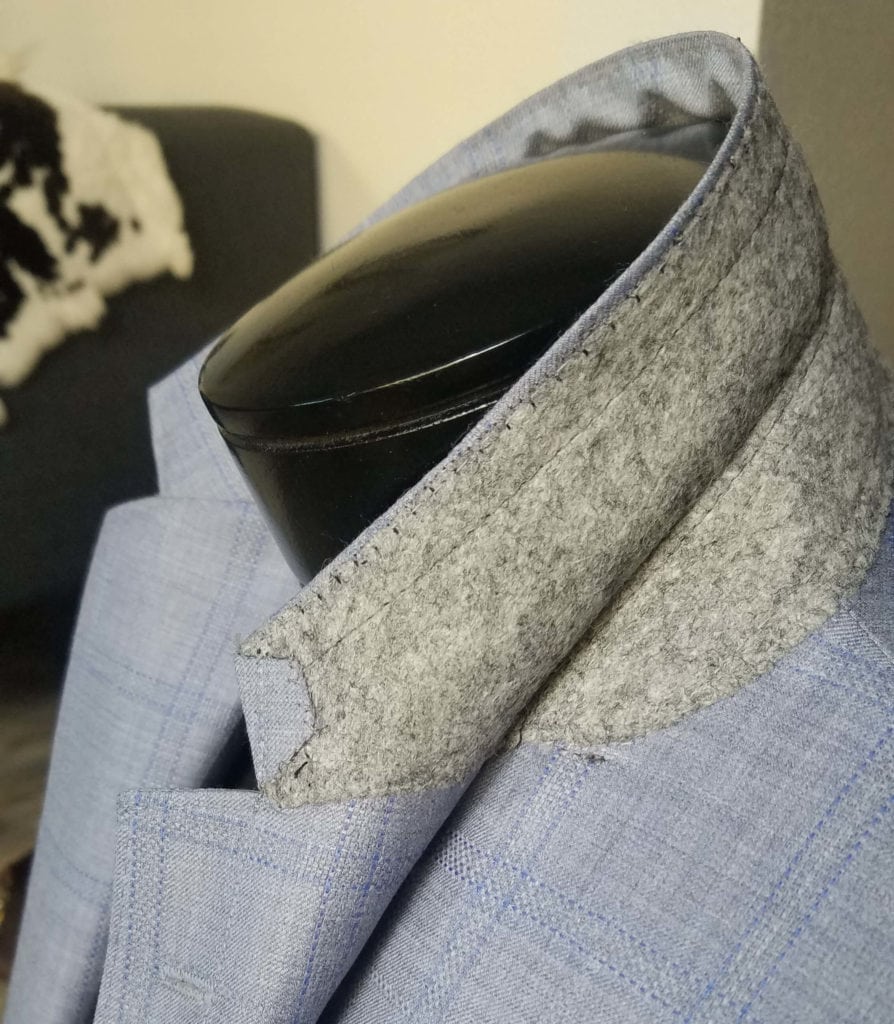 Why is there felt under a suit collar? Bespoke Edge