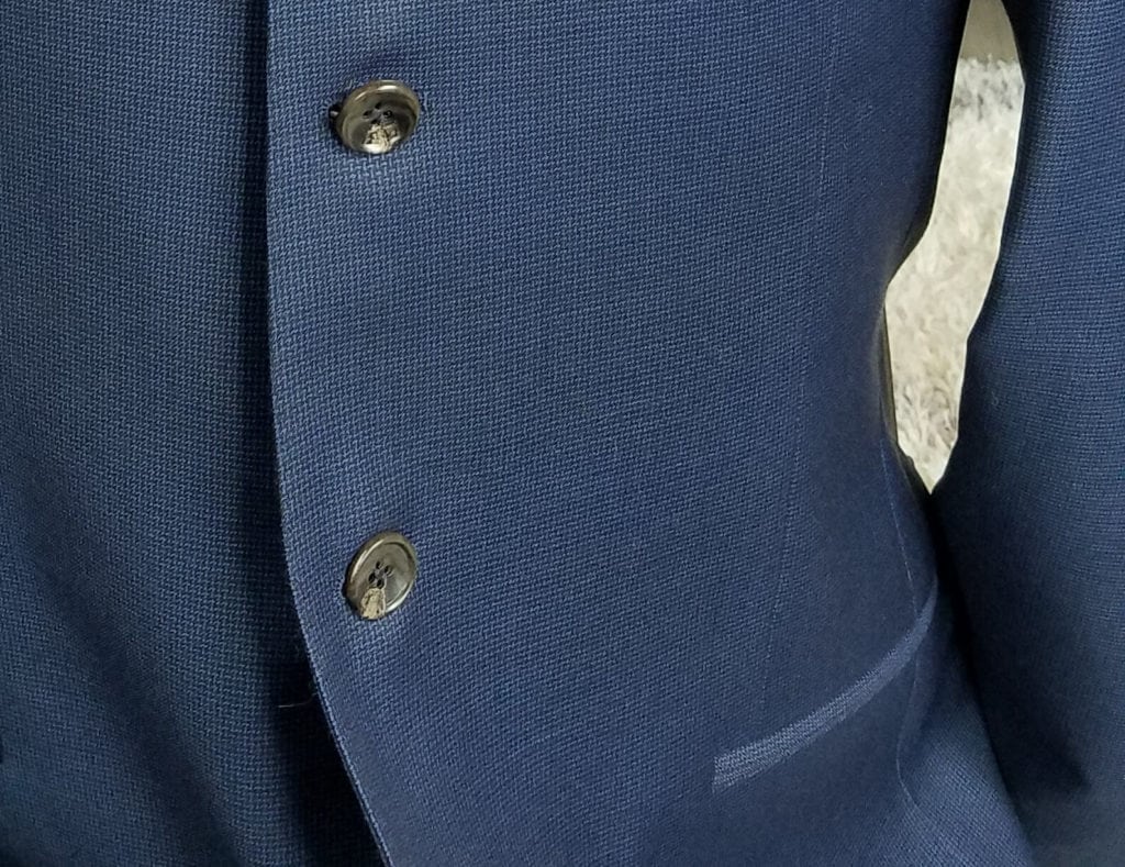 side pockets on a nehru wedding jacket