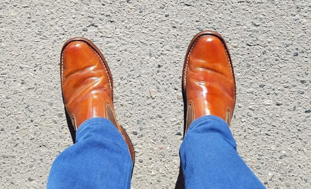 the best shoe shine in Denver is at the shoe care company