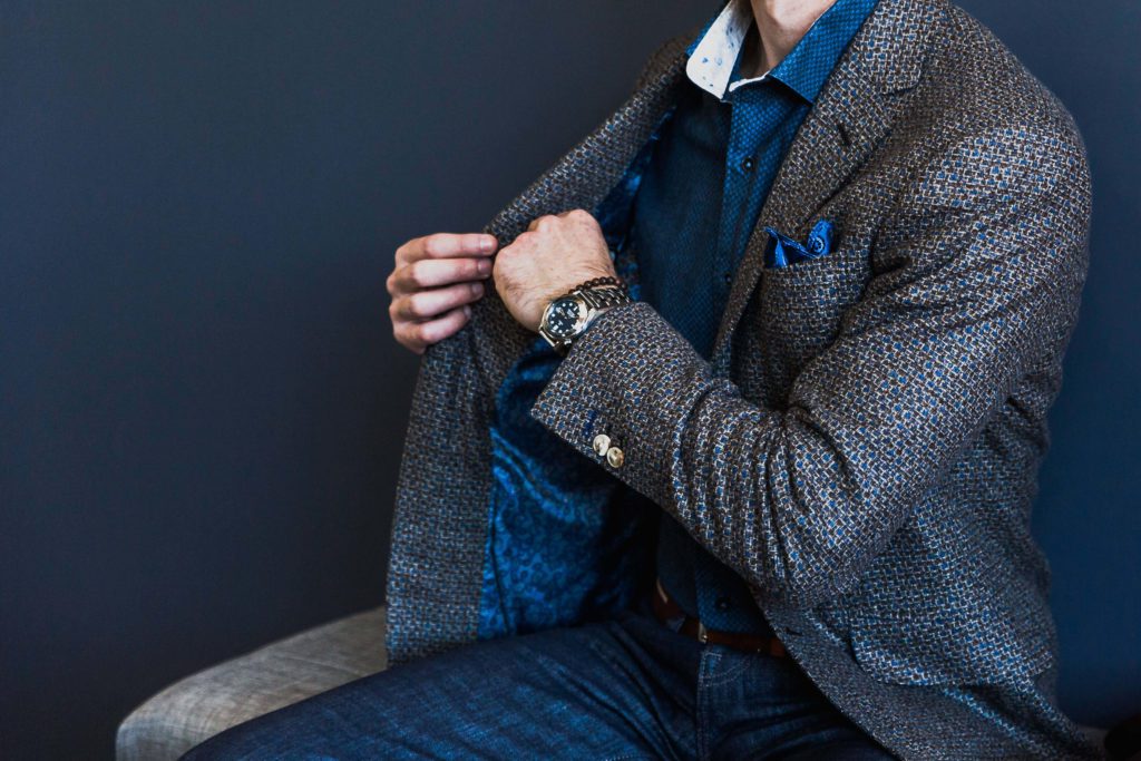 A fall sportcoat with texture