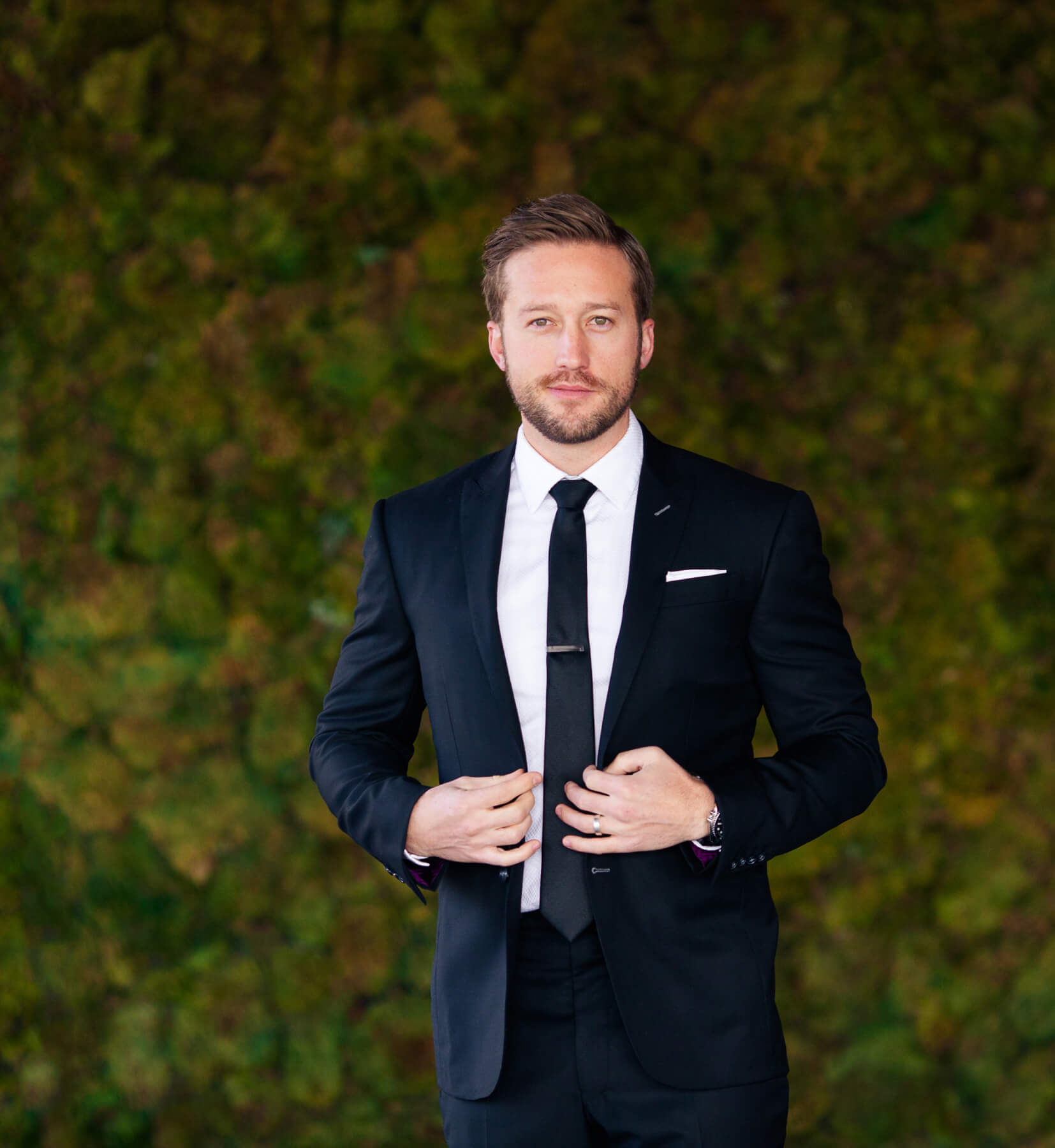 Classic black suit