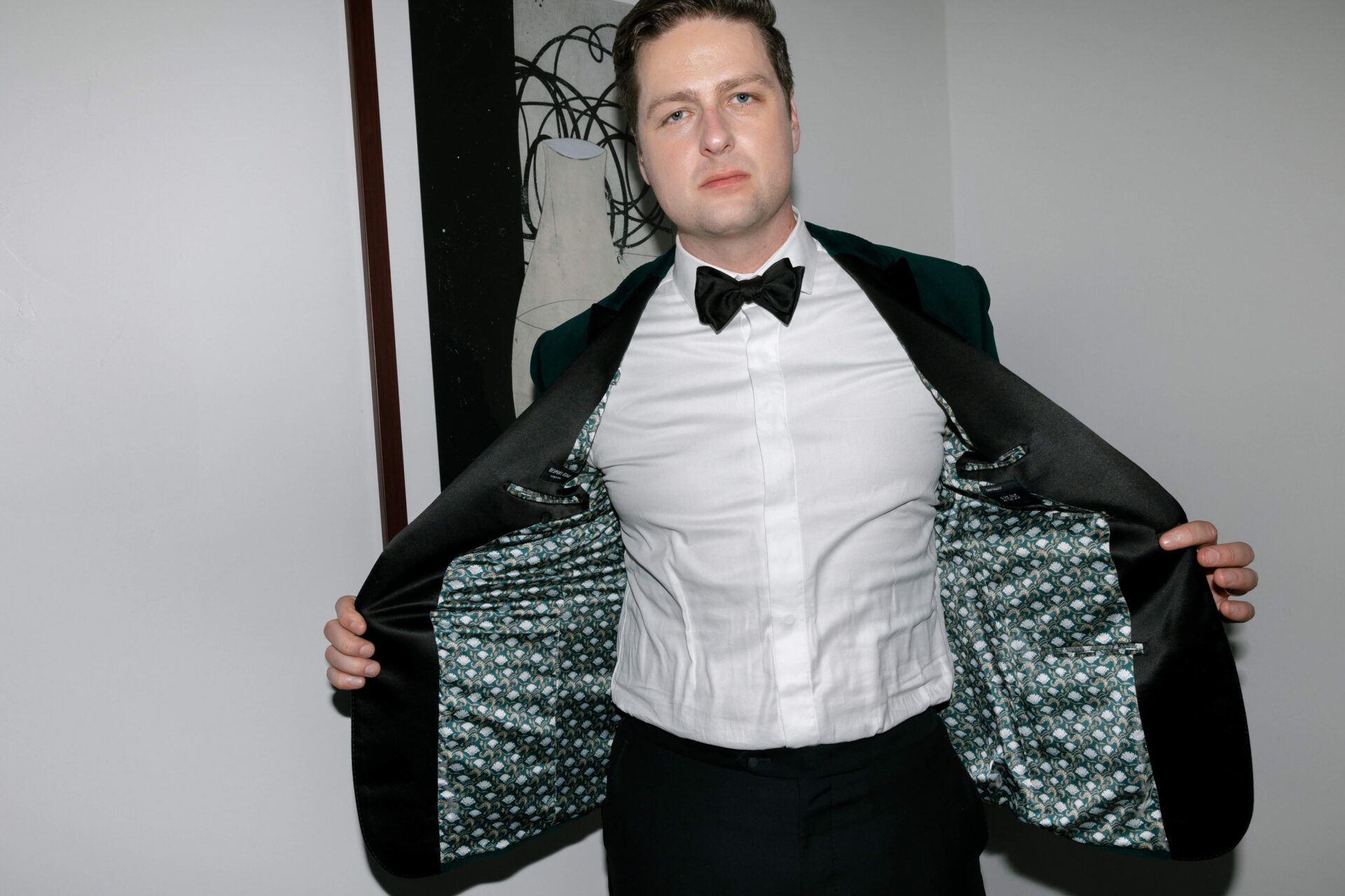 Velvet jacket and lining