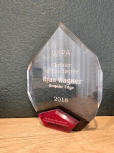 The Wedding Industry Professionals Association award to Bespoke Edge