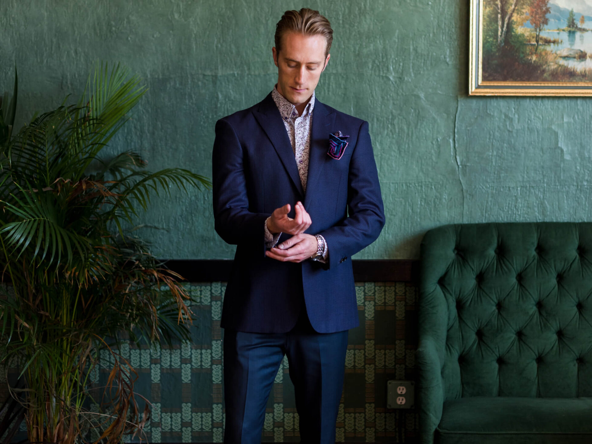 Wedding guest suit