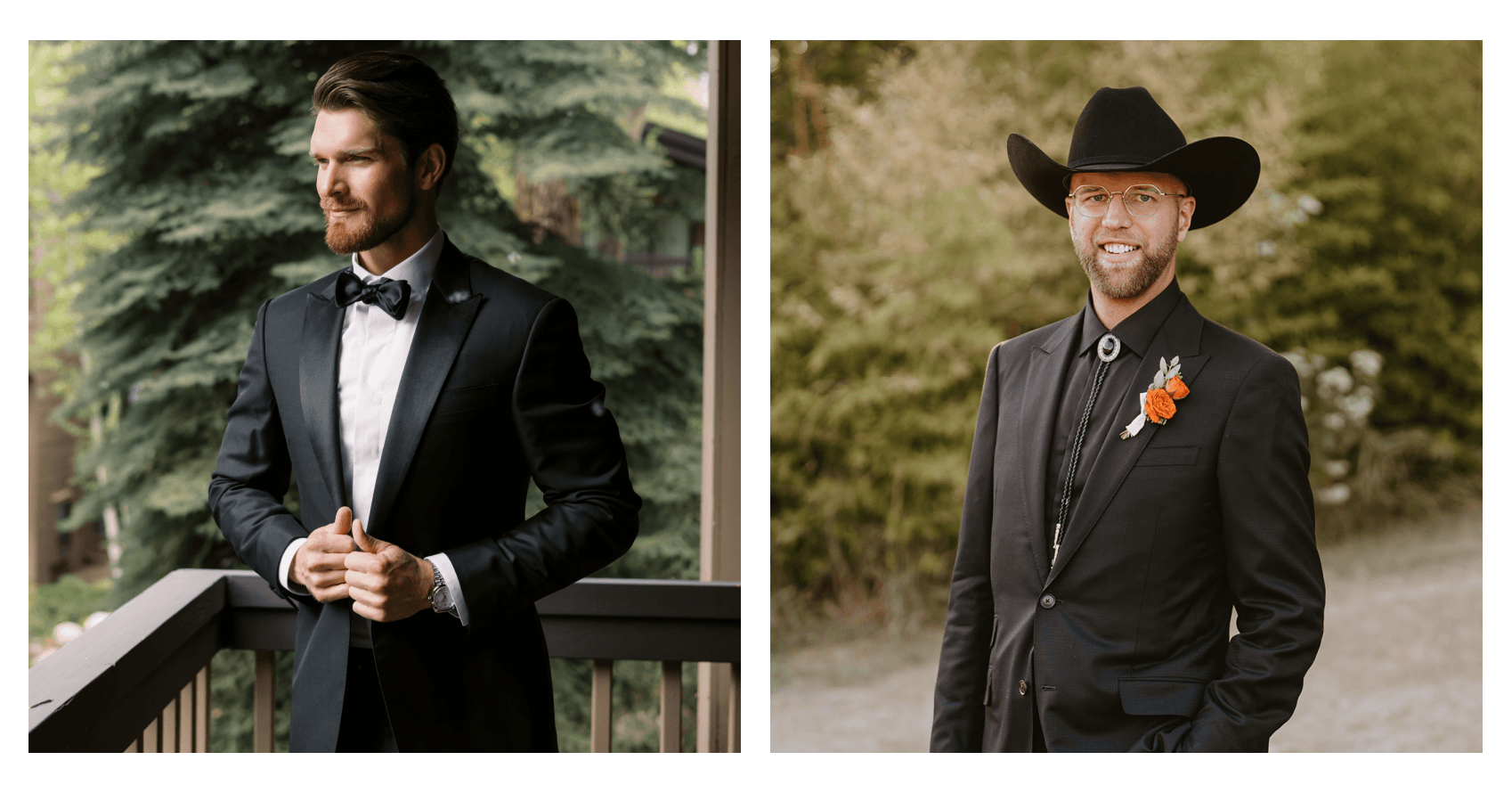 Comparison of tuxedo vs suit